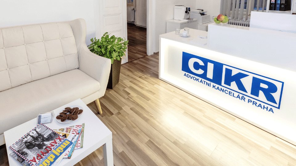 Recepce advokátní kanceláře CIKR